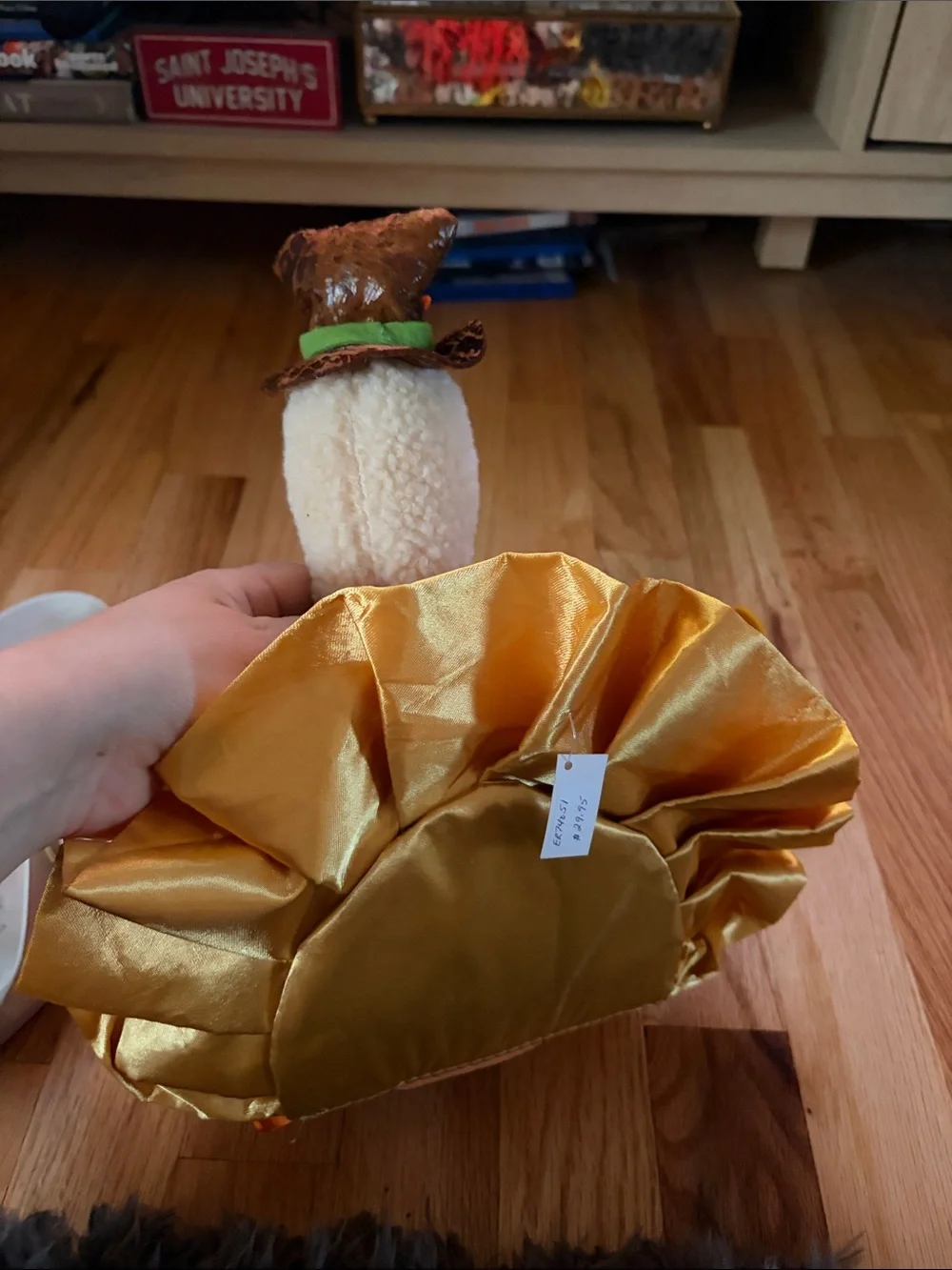Plush Orange Turkey Thanksgiving Autumn Decoration